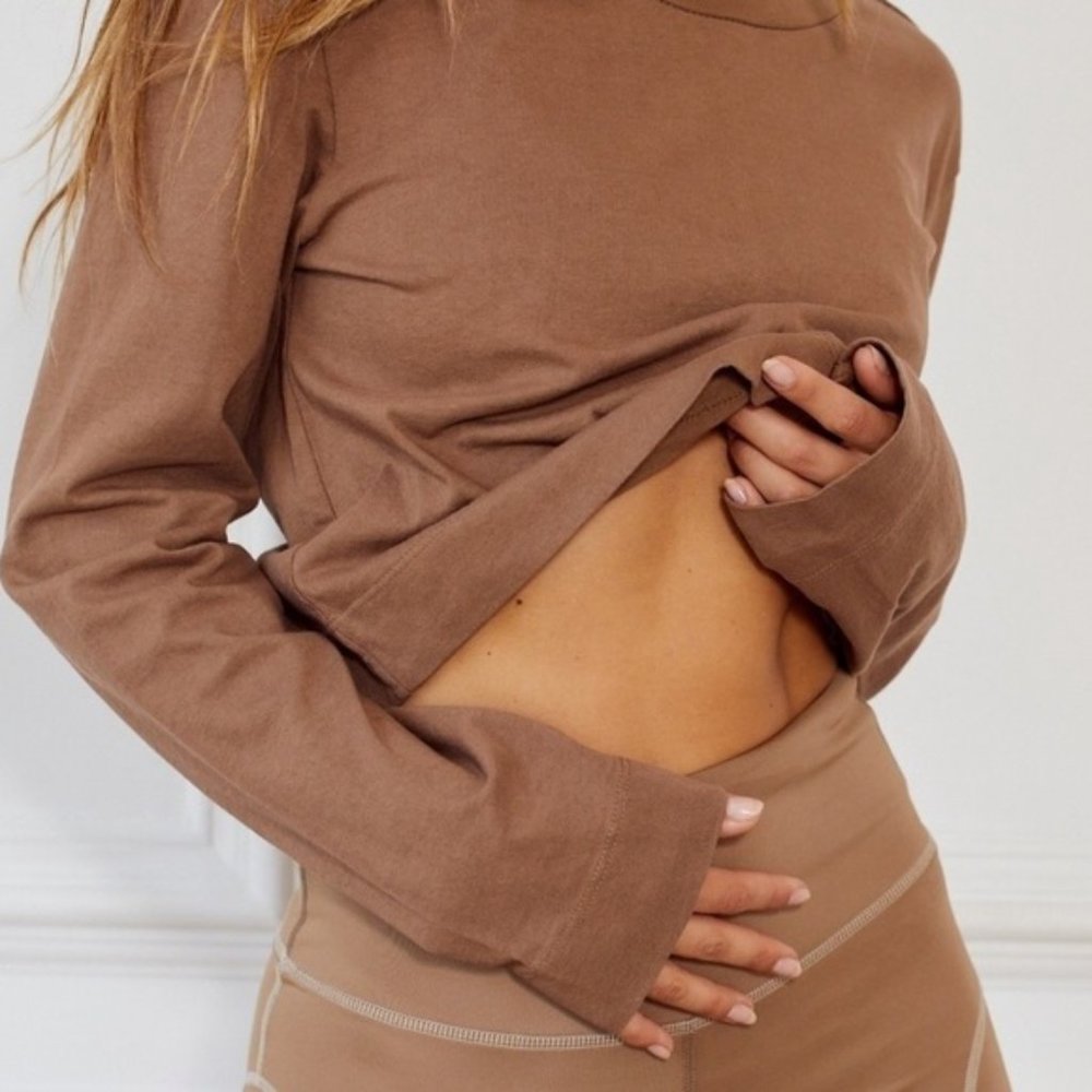 TWO Tan + Lines Hollywood Crop Long Sleeve - Small